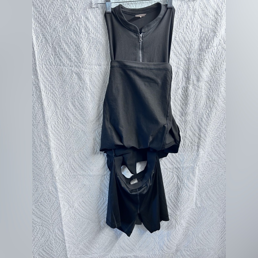 CALIA by Carrie Underwood Black Quarter-Zip Mesh Panel Tennis/Golf Dress - Picture 4 of 8